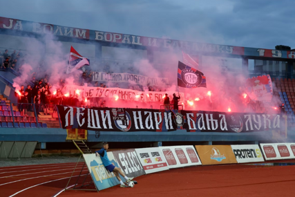 Ispražnjena tribina sa navijačima Borca nakon skandiranja osuđenom ratnom zločincu