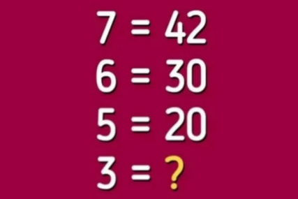 Vrijeme je da testiraš svoju logiku i riješiš matematičku mozgalicu