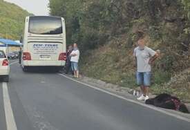 Medvjed izašao na cestu, pa završio pod autobusom kod Travnika