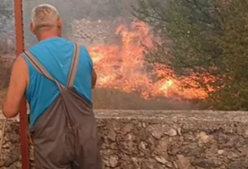 Veliki požar kod Trebinja: Vatru gase vatrogasci i mještani