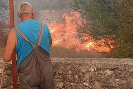 Veliki požar kod Trebinja: Vatru gase vatrogasci i mještani