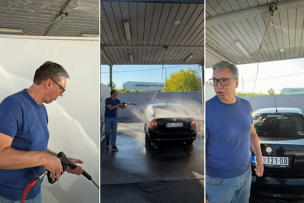 Vučić uoči kampanje glumi "običnog čovjeka": "Svađao sam se s crijevom i žetonima"
