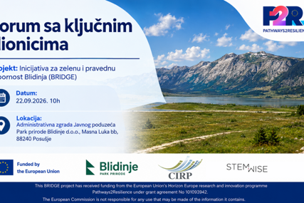 Forum o klimatskim rizicima i otpornosti Parka prirode Blidinje
