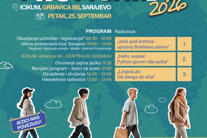 "LINGVOPROMENADA 2026" okuplja više od 300 učenika u Sarajevu: Jezik kao most među ljudima i kulturama