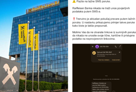 Raiffeisen upozorio klijente na lažne SMS poruke: Ne otvarajte ovaj link