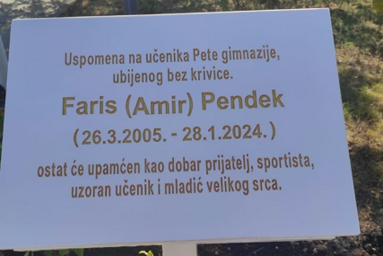 Prijatelji Farisa Pendeka otkrili ploču s njegovim imenom, majka poslala emotivnu poruku