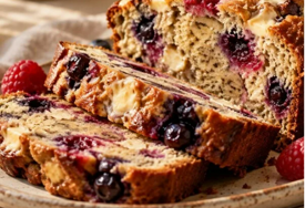 Recept za banana-hljeb s bijelom čokoladom i šumskim voćem, uživat ćete u svakom zalogaju