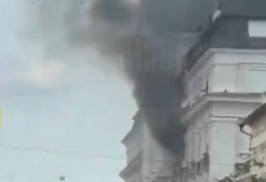 Ruski dron pogodio sjedište ukrajinske tajne službe u Kijevu (VIDEO)
