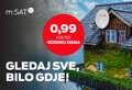 m:SAT - dobra zabava uvijek pronađe put do vas: Samo 0,99 KM mjesečno godinu dana