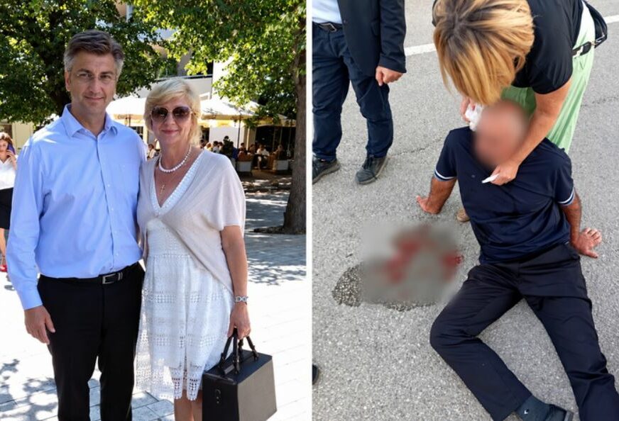 FOTO: MARIJA BURIĆ LIJEVO S PLENKOVIĆEM, DESNO BOŽO RAGUŽ NAKON INCIDENTA
/ FACEBOOK, INDEX