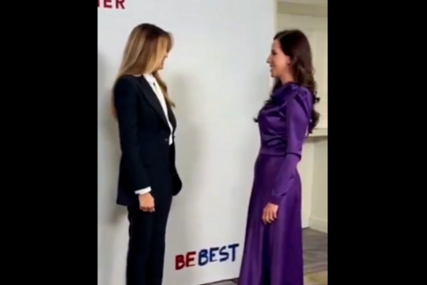 „DIVNO IZGLEDATE“: Objavljen snimak susreta Tamare Vučić i Melanije Trump