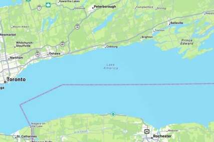Apple promijenio naziv jezera Ontario u "Jezero Amerika" za korisnike u SAD