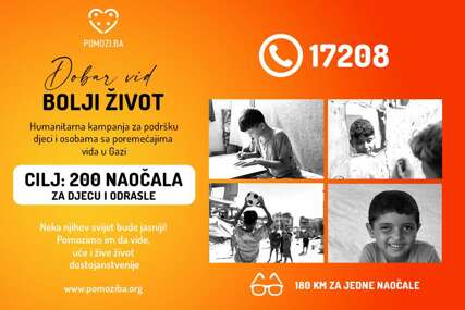 Pomozi.ba pokreće humanitarnu akciju 'Dobar vid, bolji život' za djecu Gaze