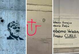 Sramne poruke kod Prozora: Ustaško "U", ime Praljka i "Mrzim Sarajevo"