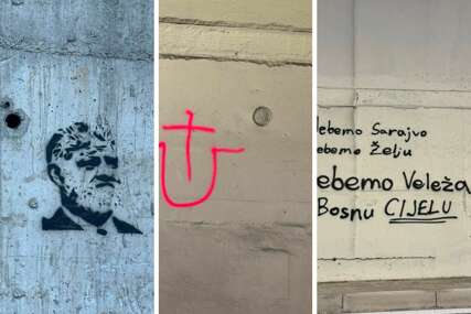 Sramne poruke kod Prozora: Ustaško "U", ime Praljka i "Mrzim Sarajevo"