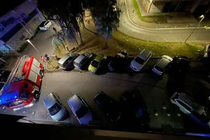Tuzla: Vatrogasci gasili požar u štampariji, nepropisno parkirani automobili otežali intervenciju
