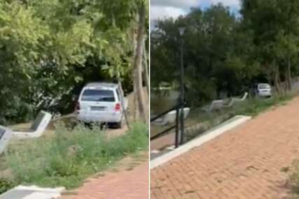 Uhapšen pijani vozač koji je ULETIO na šetalište uz Vrbas i napravio HAOS