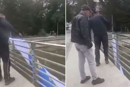(VIDEO) Skinuta zastava s ljiljanima u Kiseljaku uoči utakmice Zmajeva