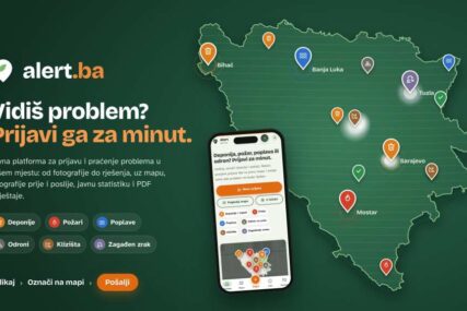 BiH dobila Alert.ba sistem, građani jednim klikom prijavljuju deponije, požare, zagađenja zraka