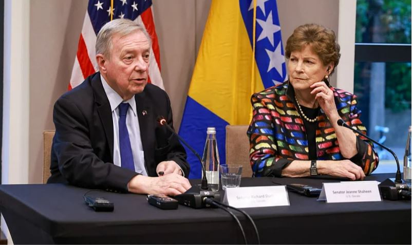 FOTO: AMERIČKI SENATORI SHAHEEN I DURBIN U SARAJEVU/KLIX