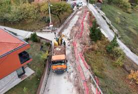 Počela sanacija klizišta u vogošćanskom naselju Orahov Brijeg