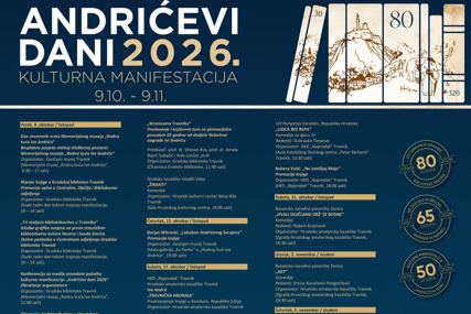 Travnik: 'Andrićevi dani' uz tri značajna jubileja i bogat kulturni program