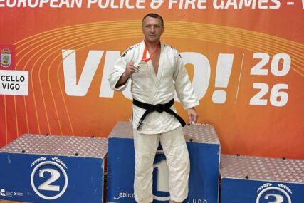 Anes Ličina osvojio zlatnu medalju u džudou na Evropskim policijskim i vatrogasnim igrama