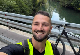 Vojnik OSBiH biciklom prešao 120 kilometara od Banje Luke do Bugojna u čast Edina Džeke