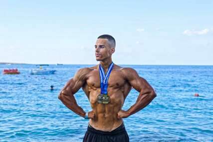 Mladi Eldar Mehinagić iz Zavidovića osvojio dva zlata na Malti: Sa 21 godinom ispisuje historiju bh. bodybuildinga