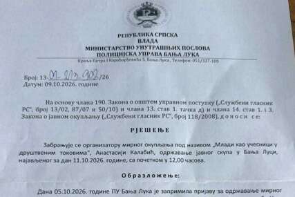 MUP RS zabranio skup studenata iz Srbije u Banjoj Luci zbog opasnosti od fizičkih napada