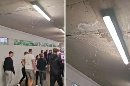 Očajno stanje na Poljudu, voda curi na sve strane
