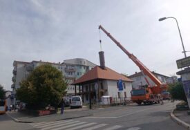 U toku postavljanje minareta Hadži Pašine džamije u Brčkom