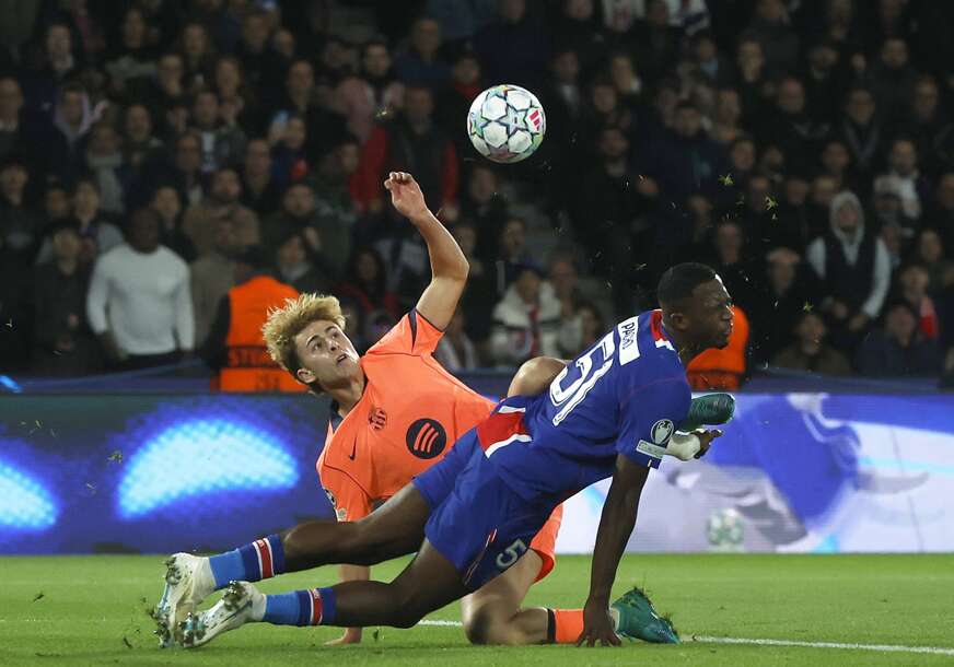 FOTO: DETALJ SA UTAKMICE PSG - BARCELONA(EPA