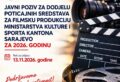 KS - Sarajevo je grad filma, milion KM za filmsku produkciju
