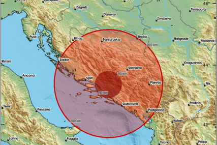 Potres jačine 3,2 po Richteru pogodio Hercegovinu